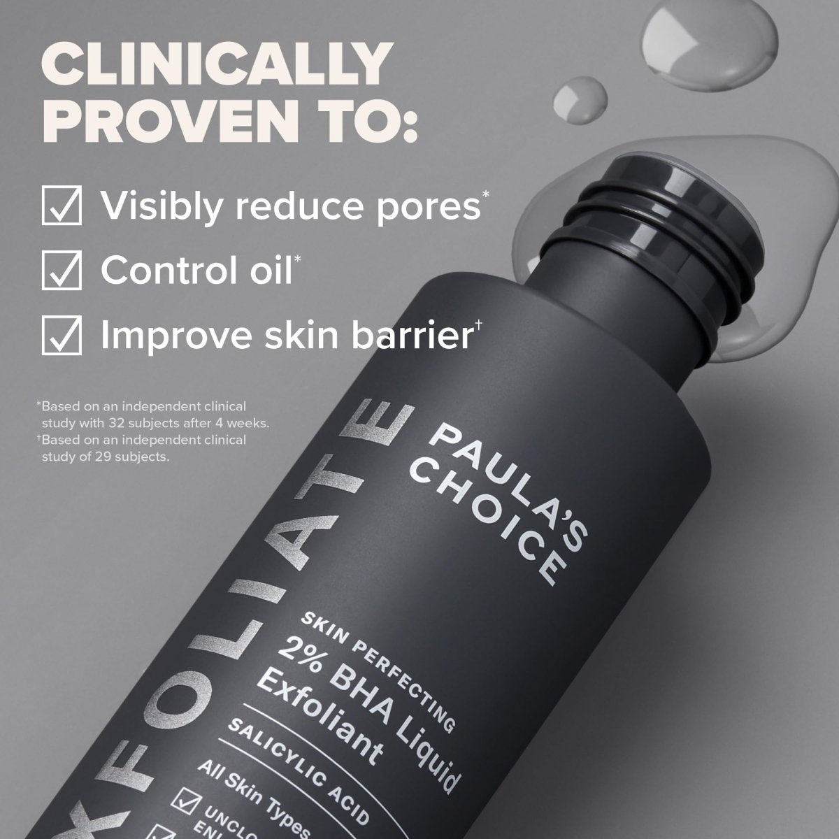 Cat Shop Boys - Paulas Choice - SKIN PERFECTING 2% BHA Liquid Salicylic Acid Exfoliant - Facial Exfoliant for Blackheads, Enlarged Pores, Wrinkles & Fine Lines, 4 oz Bottle