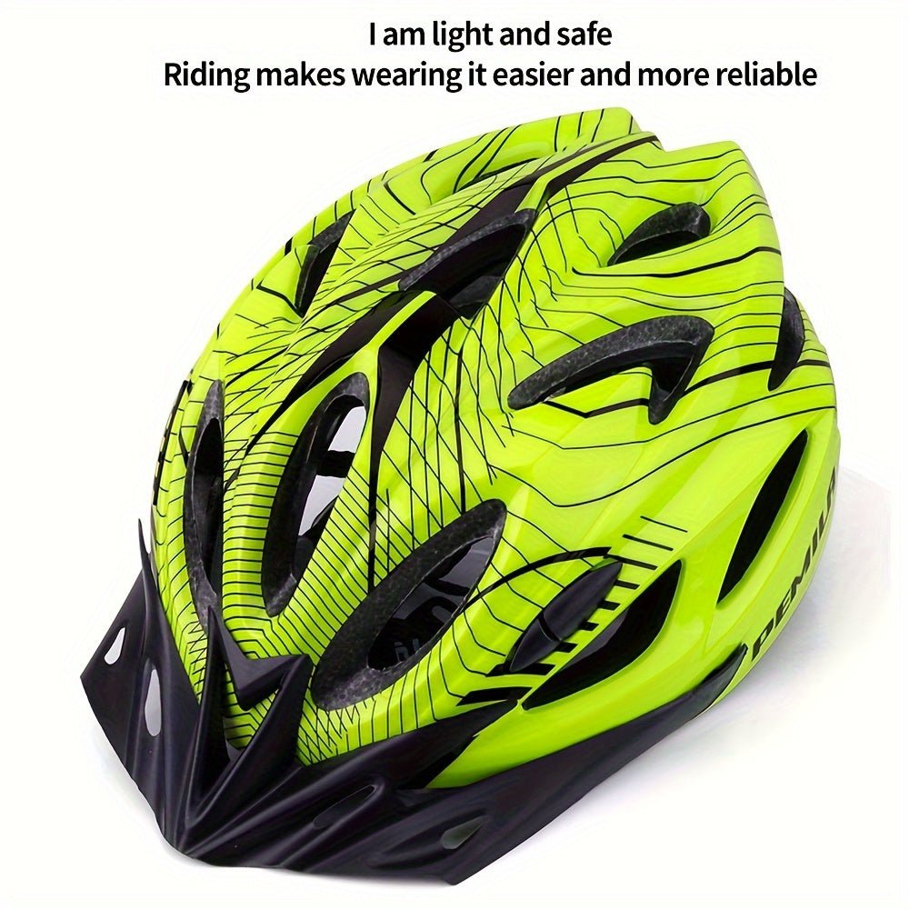 Cat Shop Boys - PEMILA - Adult Mountain Bike Helmet, Adjustable PC Material, 18 Ventilation Holes, Comfort Lining, Lightweight Safety Cap for Cycling, Mountain Bike Accessories