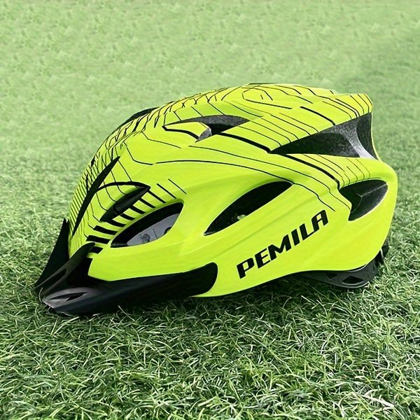 Cat Shop Boys - PEMILA - Adult Mountain Bike Helmet, Adjustable PC Material, 18 Ventilation Holes, Comfort Lining, Lightweight Safety Cap for Cycling, Mountain Bike Accessories