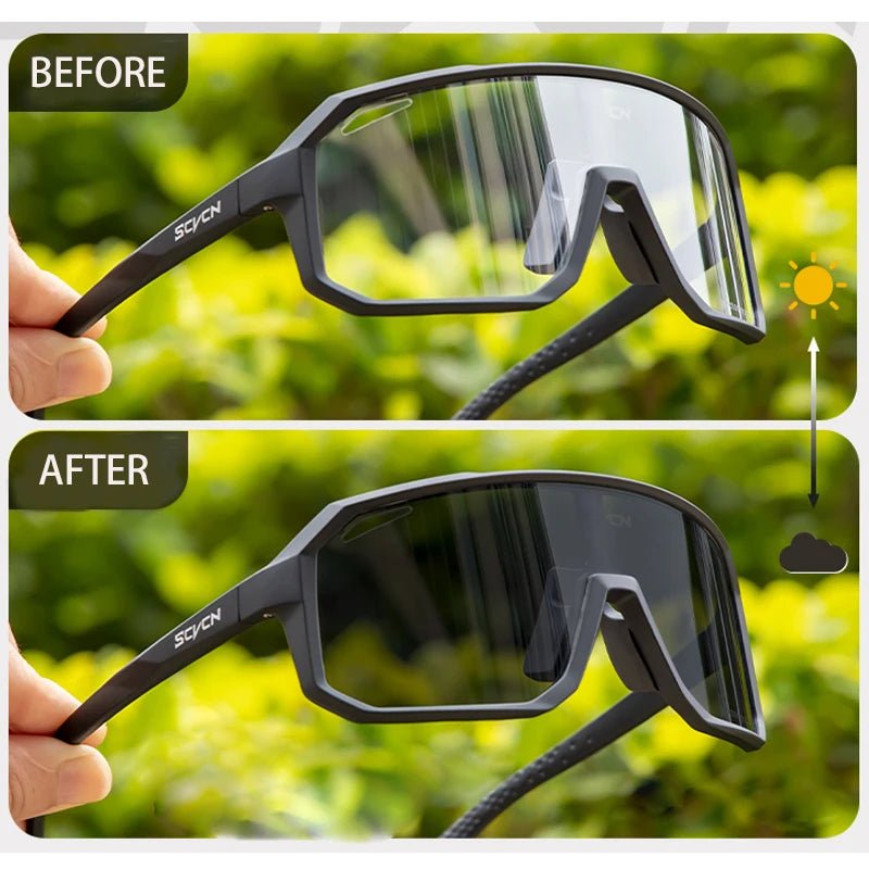 Cat Shop Boys - Photochromic Men's UV400 Cycling Sunglasses Women Sports Running Eyewear for Men Glasses Road Mountain Bike Bicycle Goggles