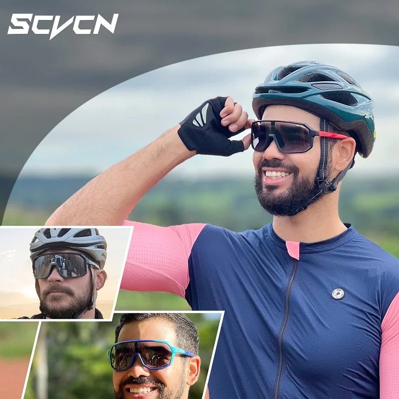 Cat Shop Boys - Photochromic Men's UV400 Cycling Sunglasses Women Sports Running Eyewear for Men Glasses Road Mountain Bike Bicycle Goggles