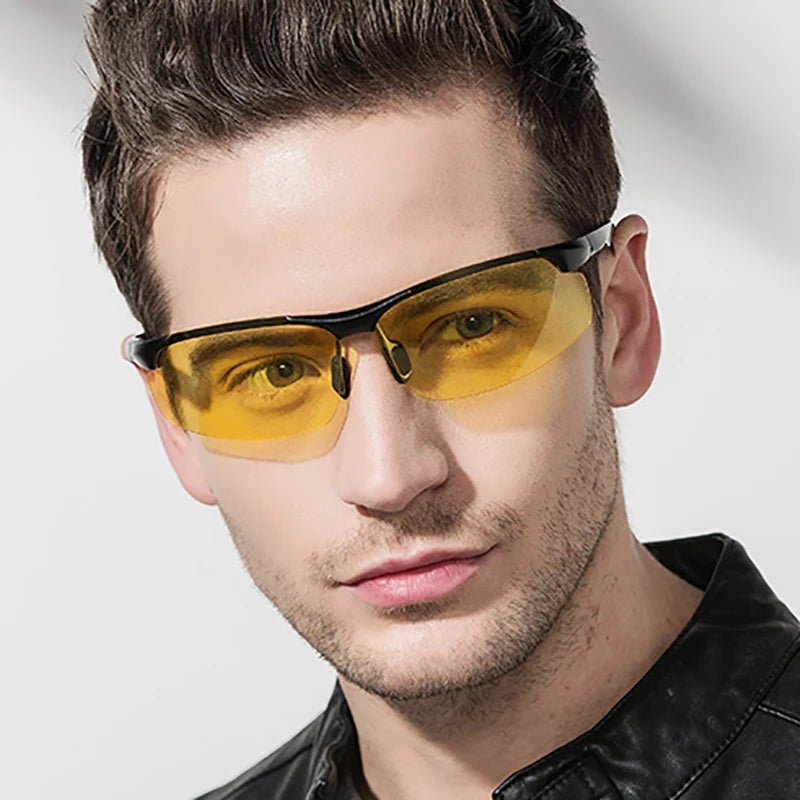 Cat Shop Boys - Polarized prescription night vision glasses myopia men sunglasses diopter nearsighted - 1.5 - 2 +1 anti - glare yellow driver goggles