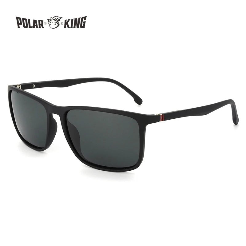 Cat Shop Boys - POLARKING Brand Metal Designer Polarized Sunglasses For Driving Men Oculos Square Sun Glasses For Men's Fashion Travel Eyewear