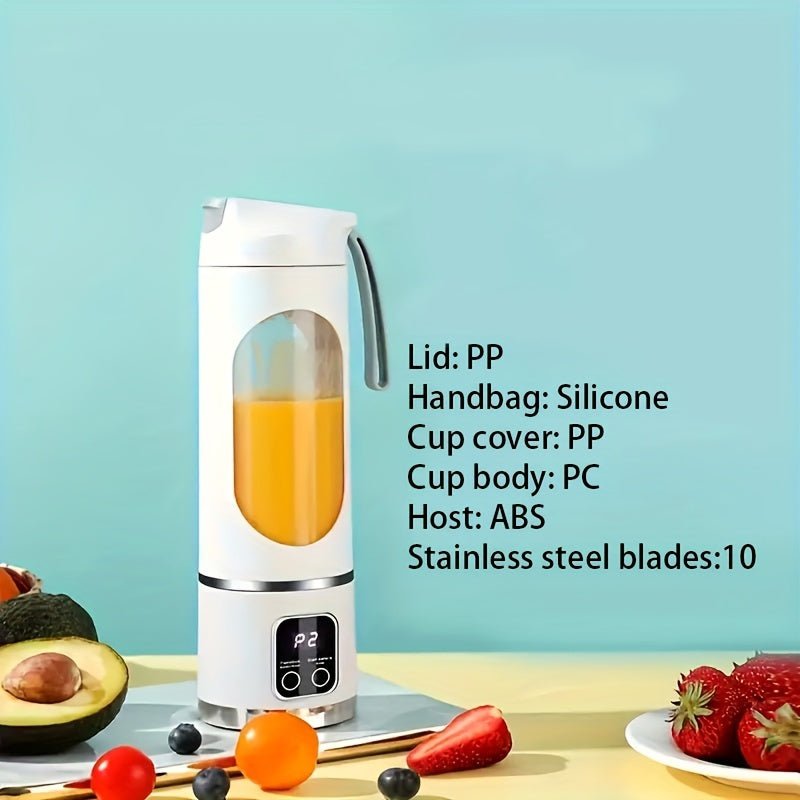 Cat Shop Boys - Portable USB - Rechargeable Blender & Juicer - Easy Clean, Perfect for Fruit & Vegetable Drinks, Milkshakes - 10.14oz to 16.91oz Capacity