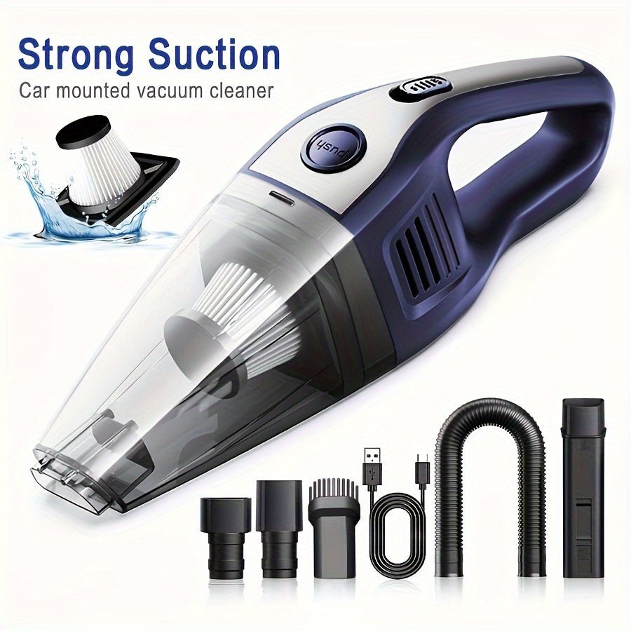 Cat Shop Boys - Portable Vacuum Cleaner Wireless Handheld Vacuum Cleaner for The Family Car, Powerful Suction USB Charging Mini Cleaning Vacuum Cleaner, Has a Variety of Accessories, Suitable for The Car, Home, Office And Other Slit Tools