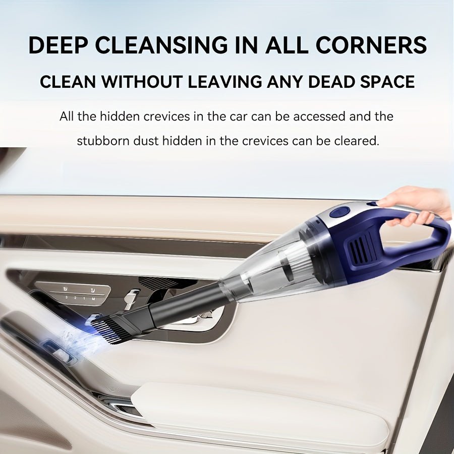 Cat Shop Boys - Portable Vacuum Cleaner Wireless Handheld Vacuum Cleaner for The Family Car, Powerful Suction USB Charging Mini Cleaning Vacuum Cleaner, Has a Variety of Accessories, Suitable for The Car, Home, Office And Other Slit Tools