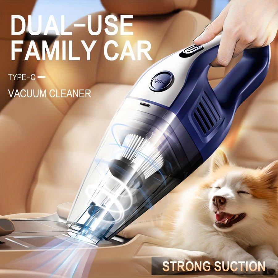 Cat Shop Boys - Portable Vacuum Cleaner Wireless Handheld Vacuum Cleaner for The Family Car, Powerful Suction USB Charging Mini Cleaning Vacuum Cleaner, Has a Variety of Accessories, Suitable for The Car, Home, Office And Other Slit Tools