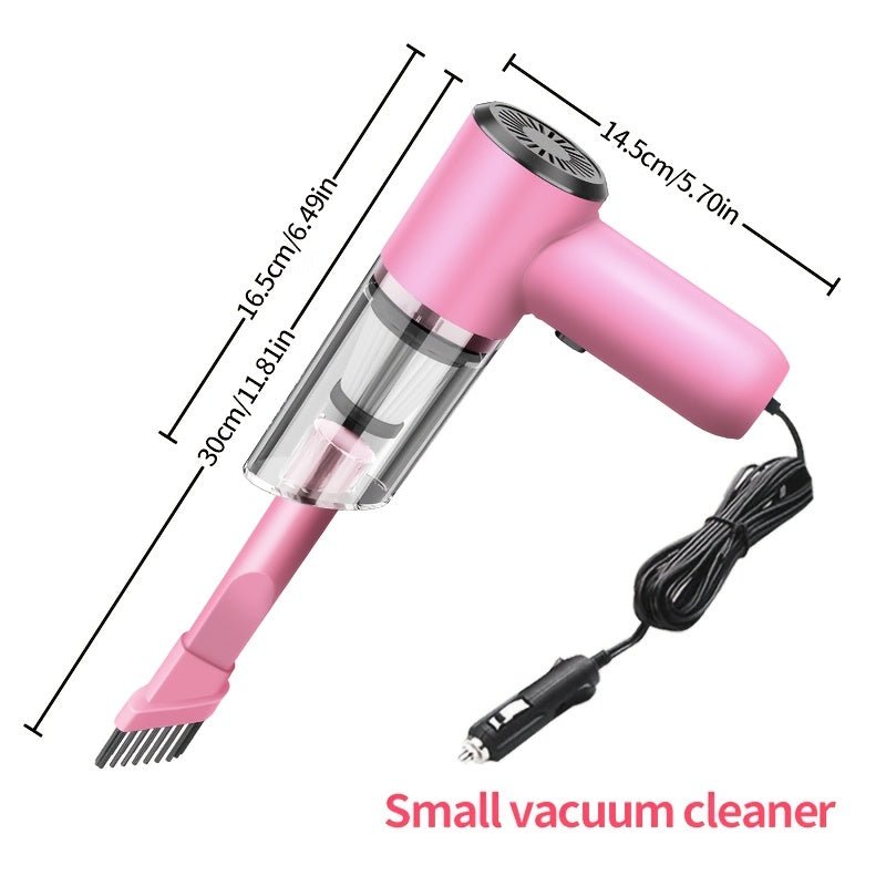 Cat Shop Boys - Powerful 12V Handheld Car Vacuum - Compact, Wired Design for Easy Dust & Pet Hair Removal, Includes Accessories Kit