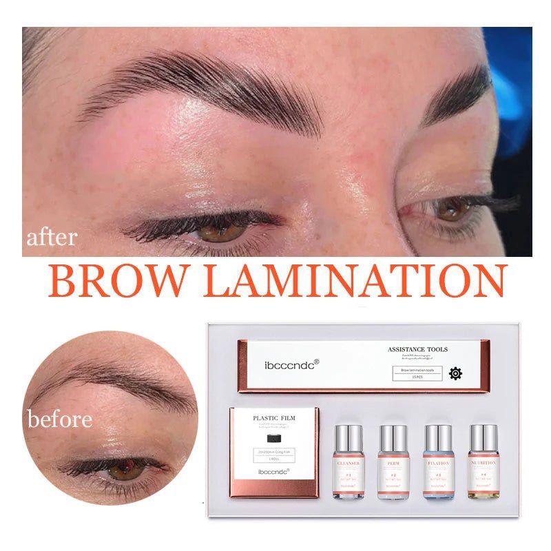 Cat Shop Boys - Pro Brow Lift Perming Eyebrow Lifting Brow Lamination Kit with Cling Film Nutrition Keratin Perming Lotion for Home Use