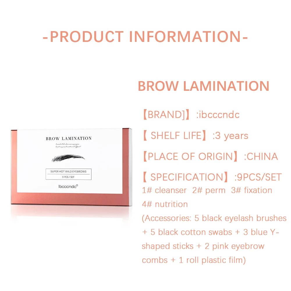 Cat Shop Boys - Pro Brow Lift Perming Eyebrow Lifting Brow Lamination Kit with Cling Film Nutrition Keratin Perming Lotion for Home Use