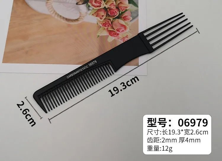 Cat Shop Boys - Professional Hair Tail Combs Stainless Steel Salon Cut Styling Comb Spiked Hair Care Styling Tools Barber Accessories Fine Teeth