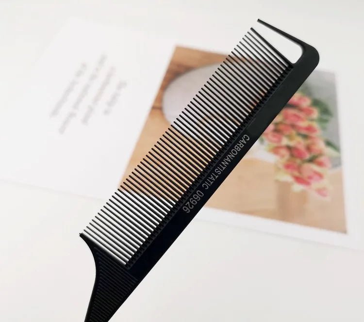 Cat Shop Boys - Professional Hair Tail Combs Stainless Steel Salon Cut Styling Comb Spiked Hair Care Styling Tools Barber Accessories Fine Teeth