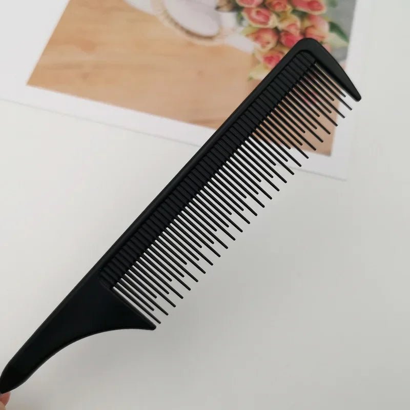 Cat Shop Boys - Professional Hair Tail Combs Stainless Steel Salon Cut Styling Comb Spiked Hair Care Styling Tools Barber Accessories Fine Teeth