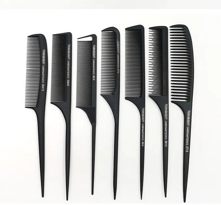 Cat Shop Boys - Professional Hair Tail Combs Stainless Steel Salon Cut Styling Comb Spiked Hair Care Styling Tools Barber Accessories Fine Teeth