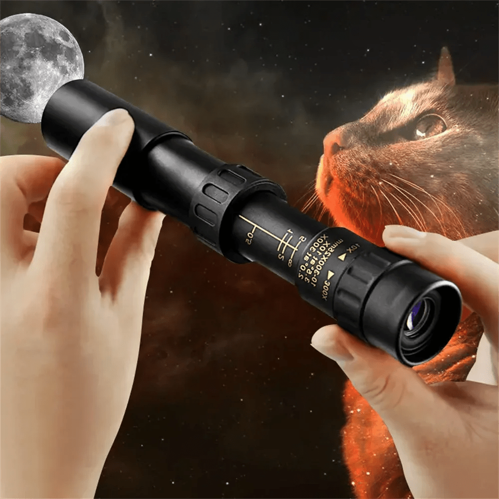 Cat Shop Boys - Professional HD Monocular Telescope 10 - 300x Zoom Long Range Portable for Hunting and Outdoor Activities