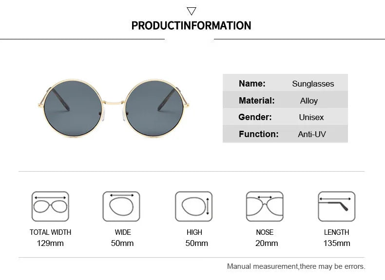 Cat Shop Boys - Purple Classic Round Sunglasses Woman Circle Oval Design Ladies Sunglasses Fashion Brand Alloy Ocean Mirror Oculos De Sol