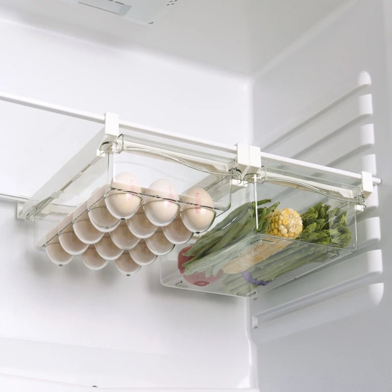 Cat Shop Boys - Refrigerator Egg Storage Box Drawer Style Food Fruit Egg Rack Egg Holder Household Plastic Fresh - keeping Box