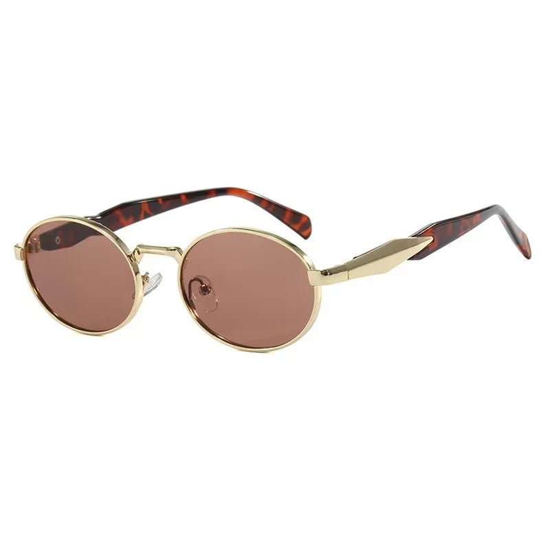 Cat Shop Boys - Retro Round Metal Sunglasses Women Glasses New Fashion Leopard Sun Glasses Trendy Brand Designer Eyewear Female Male UV400