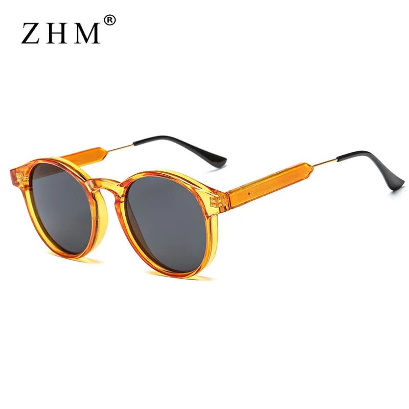 Cat Shop Boys - Retro Round Sunglasses Women Men Brand Design Transparent Female Sun Glasses Men Oculos De Sol Feminino Lunette Soleil UV400