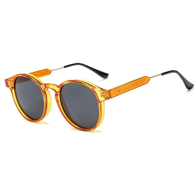 Cat Shop Boys - Retro Round Sunglasses Women Men Brand Design Transparent Female Sun Glasses Men Oculos De Sol Feminino Lunette Soleil UV400