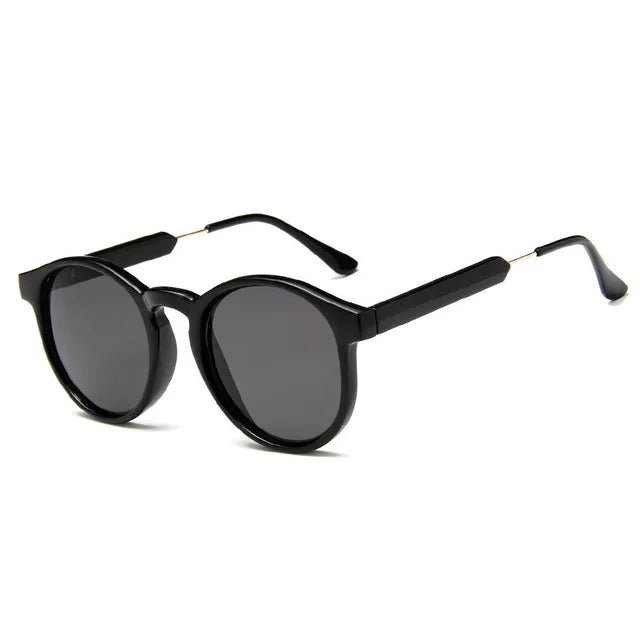 Cat Shop Boys - Retro Round Sunglasses Women Men Brand Design Transparent Female Sun Glasses Men Oculos De Sol Feminino Lunette Soleil UV400