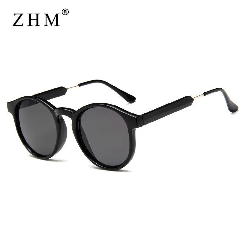 Cat Shop Boys - Retro Round Sunglasses Women Men Brand Design Transparent Female Sun Glasses Men Oculos De Sol Feminino Lunette Soleil UV400