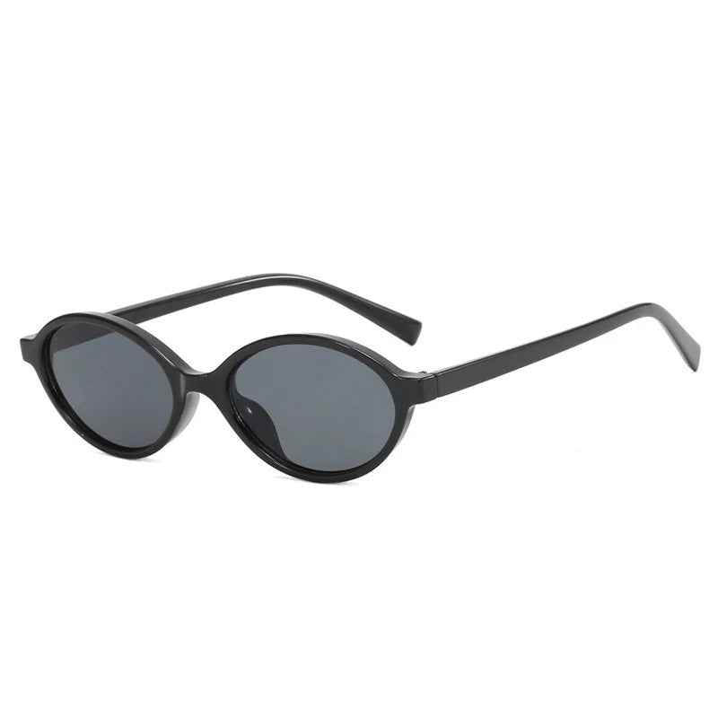 Cat Shop Boys - Retro Sstyle Small Oval Sunglasses Women New Sexy Leopard Black Hot Sun Glasses Female Vintage Lady Shades Eyewear