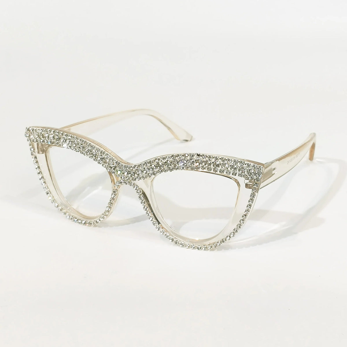 Cat Shop Boys - Rhinestone Trendy Reading Glasses for Women Retro Square Cute Sturdy Computer Womens Cat Eye Glasses