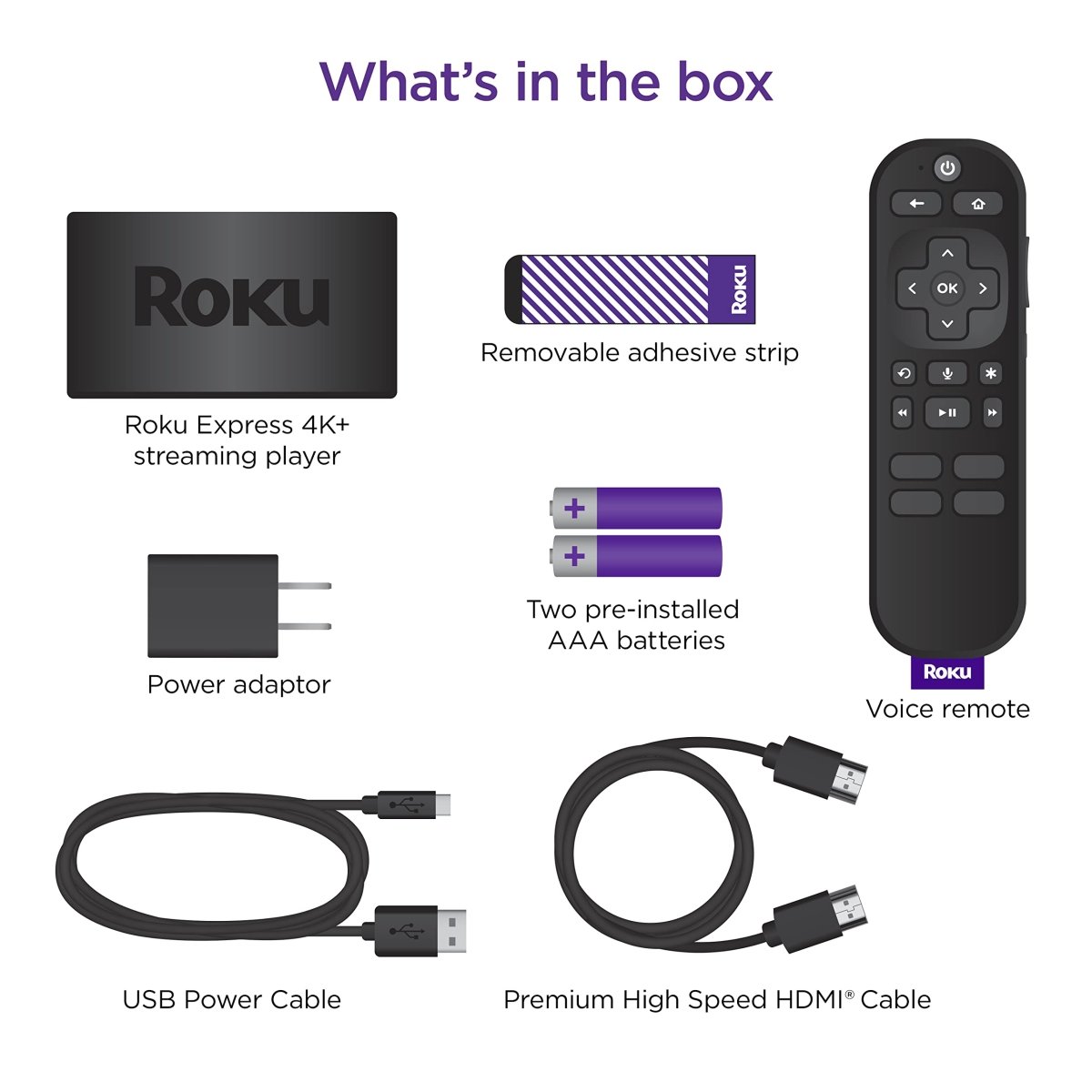 Cat Shop Boys - Roku Express 4K+ | Roku Streaming Device 4K/HDR, Roku Voice Remote, Free & Live TV