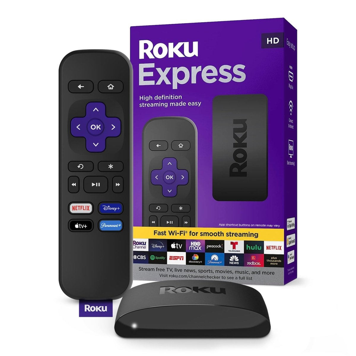 Cat Shop Boys - Roku Express | HD Roku Streaming Device with Standard Remote (no TV controls), Free & Live TV