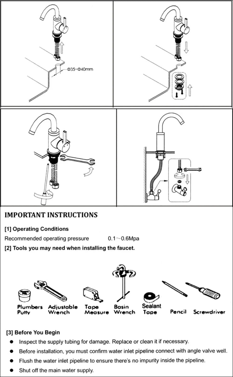 Cat Shop Boys - Rozin Black Spring Pull Down Kitchen Sink Faucet Deck Mounted Dual Spout Hot & Cold Water Mixer Tap Crane,Single Handle,SUS 304