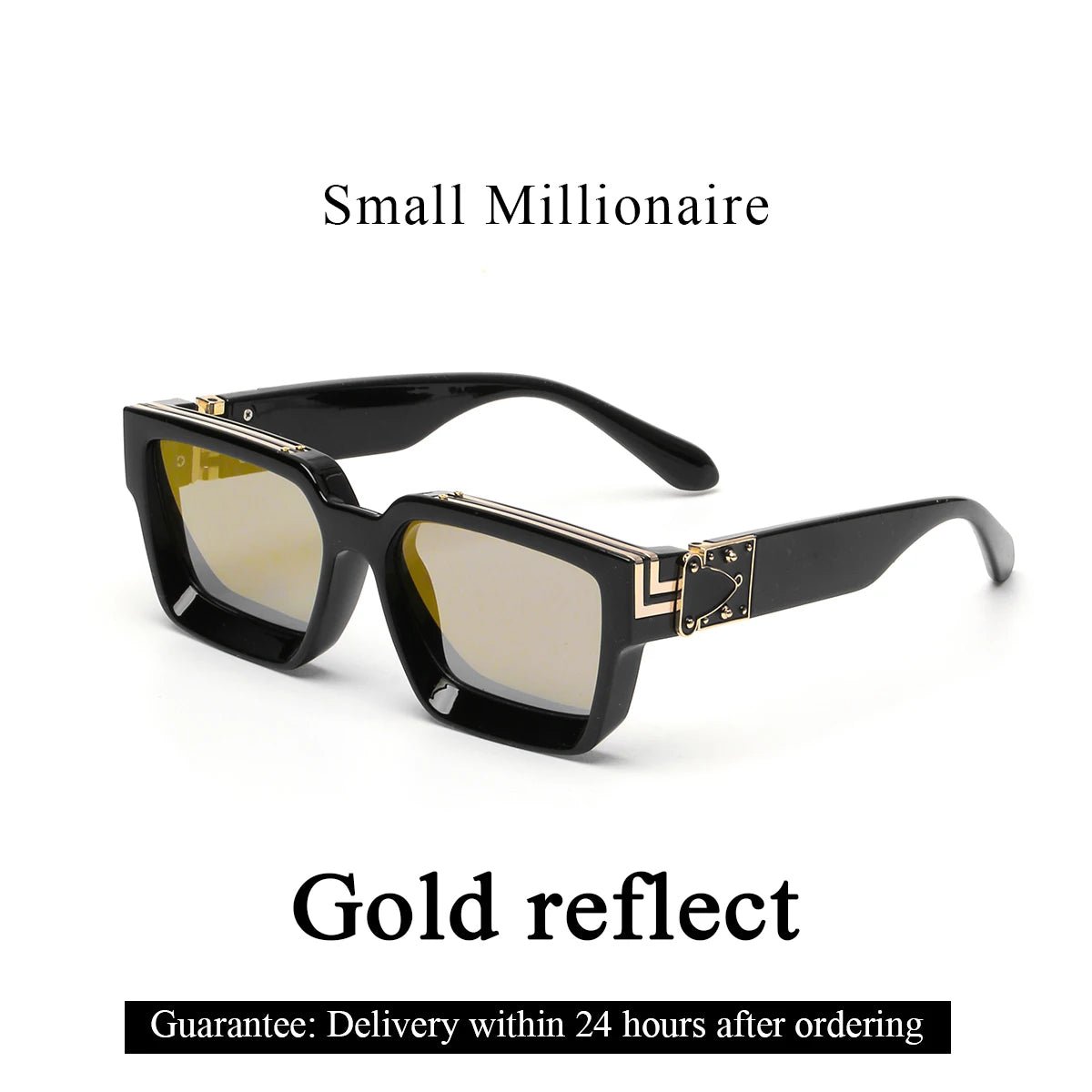 Cat Shop Boys - Ruiao Retro Black Millionaire Shades Luxury Sunglasses 2024 For Men Designer Famous Brand Square Sun Glasses Man Women Sunglass