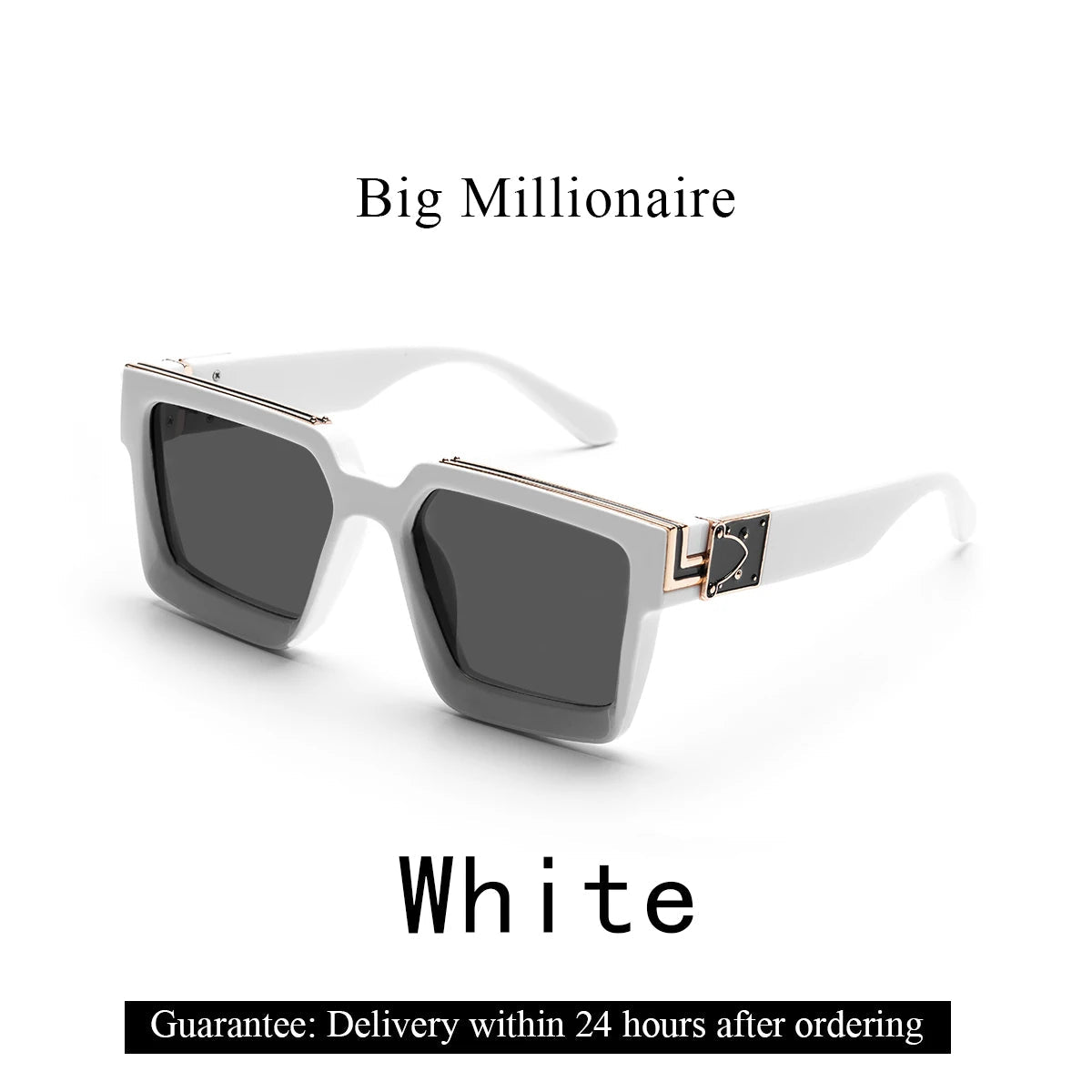 Cat Shop Boys - Ruiao Retro Black Millionaire Shades Luxury Sunglasses 2024 For Men Designer Famous Brand Square Sun Glasses Man Women Sunglass