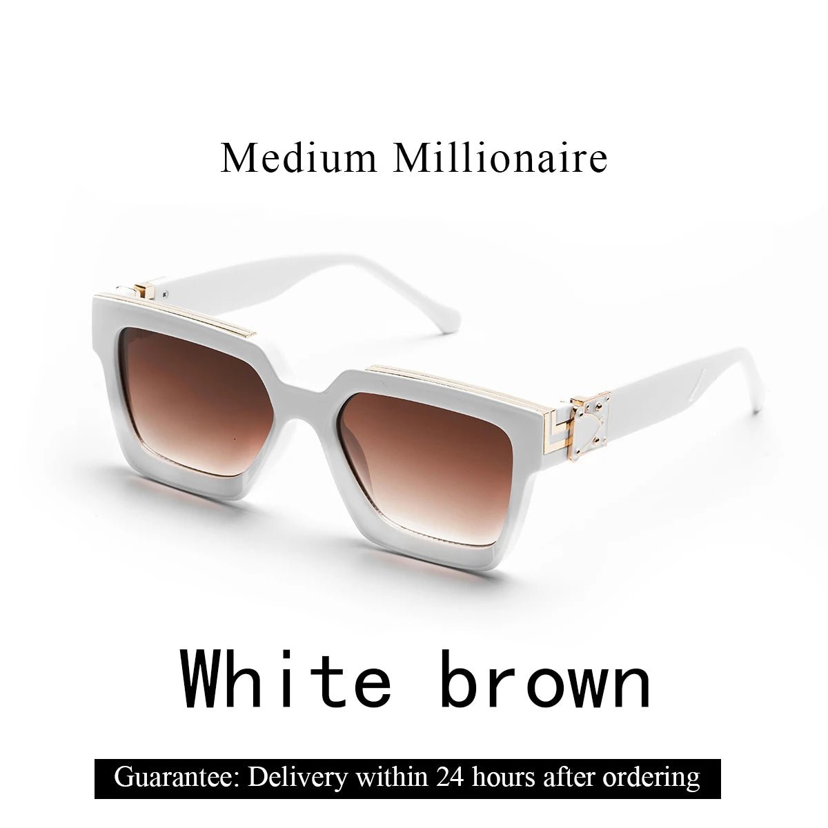 Cat Shop Boys - Ruiao Retro Black Millionaire Shades Luxury Sunglasses 2024 For Men Designer Famous Brand Square Sun Glasses Man Women Sunglass