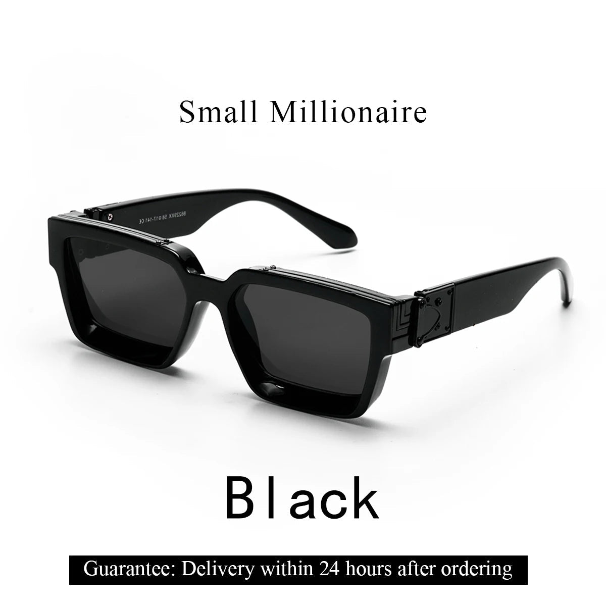 Cat Shop Boys - Ruiao Retro Black Millionaire Shades Luxury Sunglasses 2024 For Men Designer Famous Brand Square Sun Glasses Man Women Sunglass