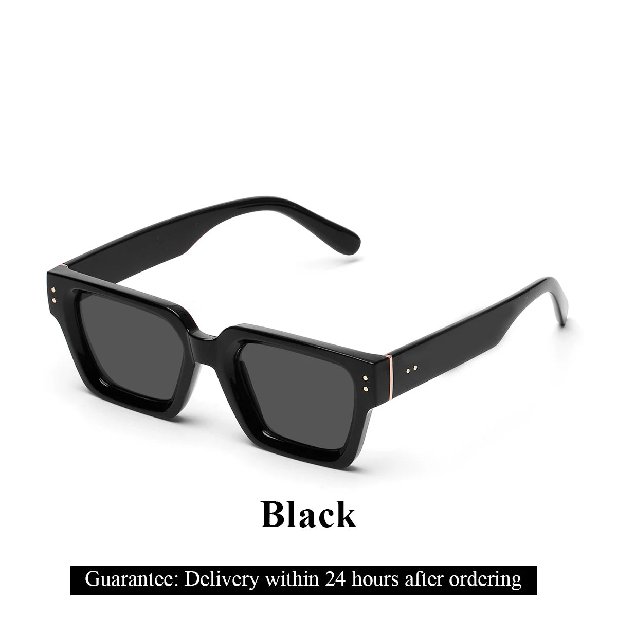 Cat Shop Boys - Ruiao Retro Black Millionaire Shades Luxury Sunglasses 2024 For Men Designer Famous Brand Square Sun Glasses Man Women Sunglass