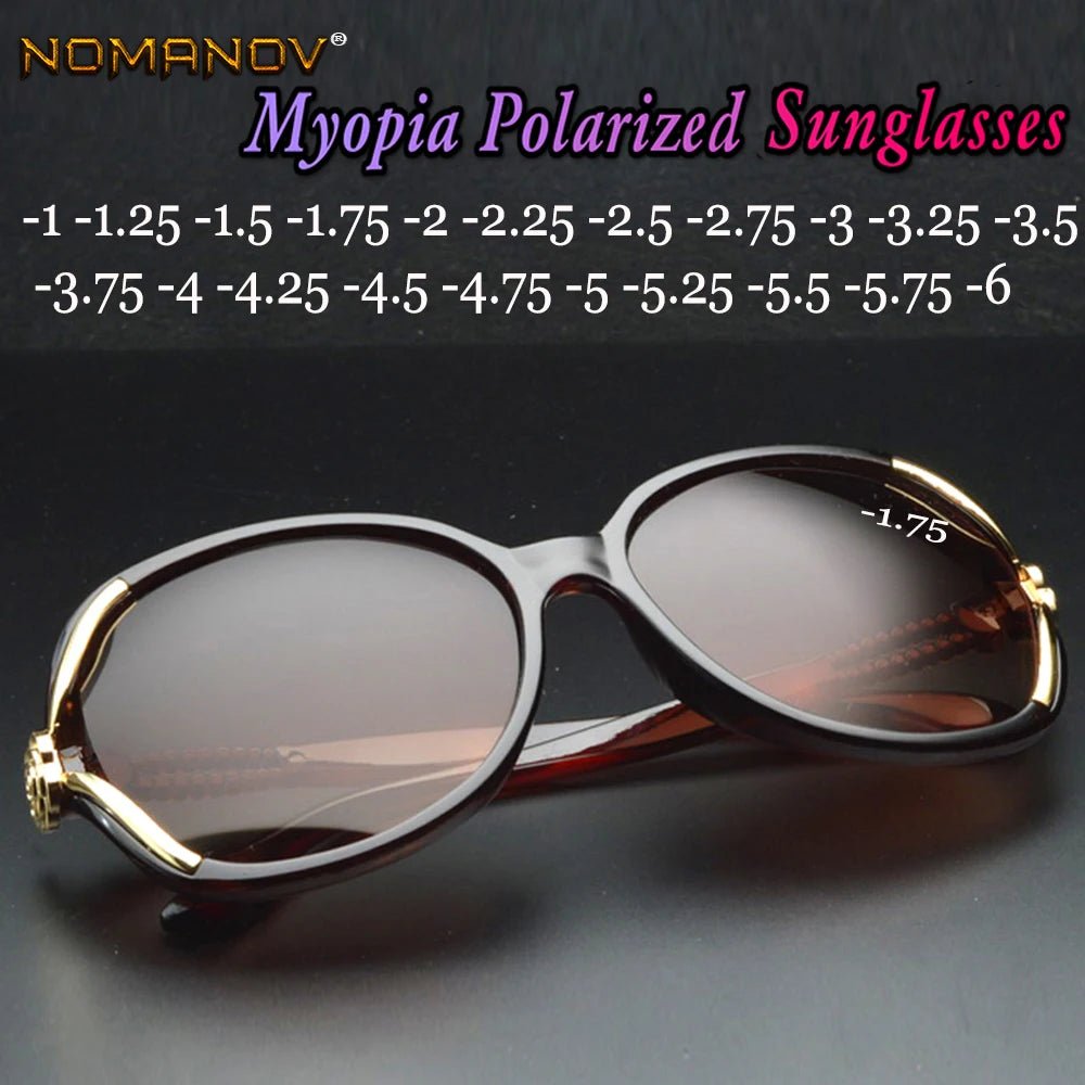 Cat Shop Boys - Rushed Butterfly Women Polarized Sun Glasses Ladies Sunglasses Diopter Custom Made Myopia Minus Prescription Lens - 1 To - 6