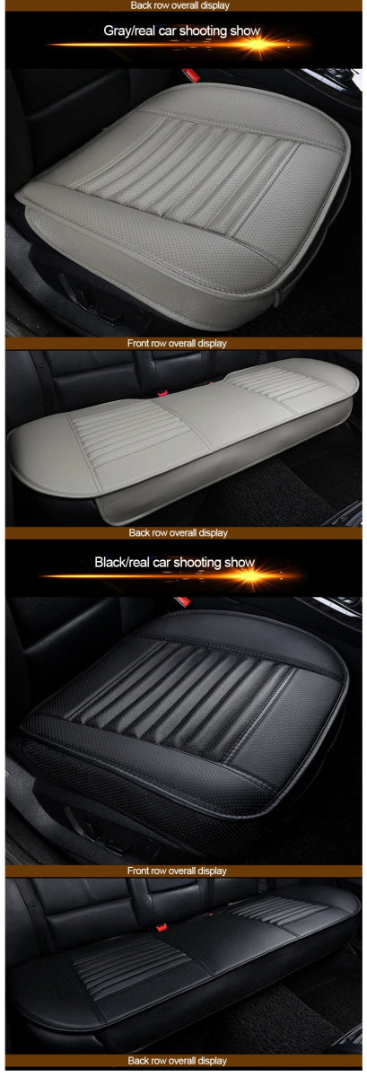 Cat Shop Boys - SEAMETAL Leather Seat Covers Car Cushion Four Seasons Automobiles Seat Cover Universal Pad Mats Protector for Car Seat