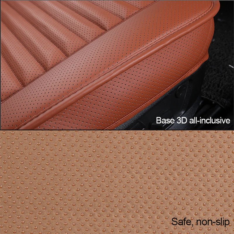 Cat Shop Boys - SEAMETAL Leather Seat Covers Car Cushion Four Seasons Automobiles Seat Cover Universal Pad Mats Protector for Car Seat