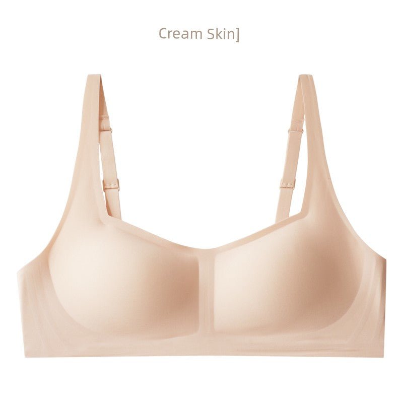 Cat Shop Boys - Seamless Wireless One - Piece Ladies Intimates Vest Bra Breasts Contracting Gathered Bra Young Adult Student