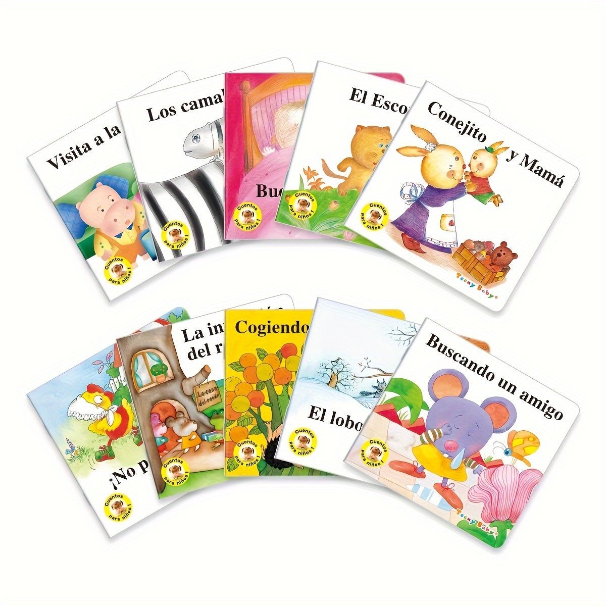 Cat Shop Boys - Set Of 10, Spanish Picture Books With Ten Short Stories - Published By Sunshine Children's Educational Association - Release Date: 2023 - 06 - 15