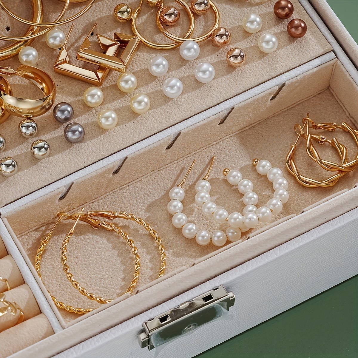 Cat Shop Boys - Set Of 86 Pieces Of Stylish And Elegant Necklaces, Earrings, Rings, Ear Studs, Jewelry Set For Ladies And Girls, Versatile For Daily Wear And Gifting On Holidays, Trendy Accessories (without Box)