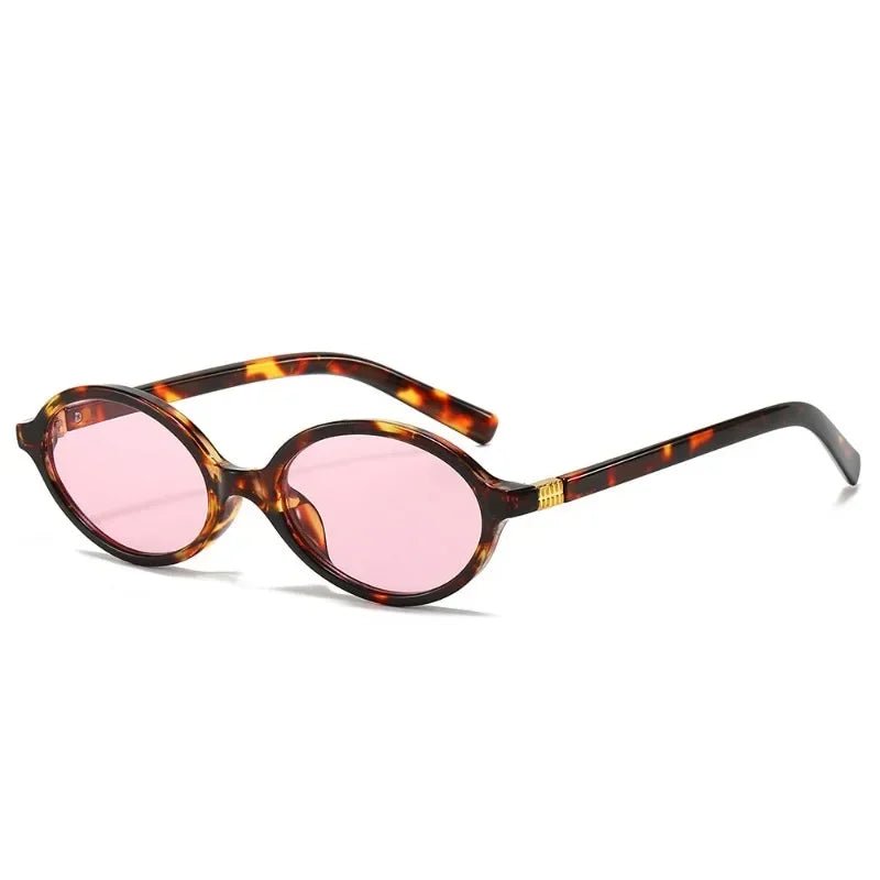 Cat Shop Boys - Sexy Retro Small Oval Sunglasses Women Men Rivets Shades Fashion Eyewear Luxury Sun Glasses UV400 Female