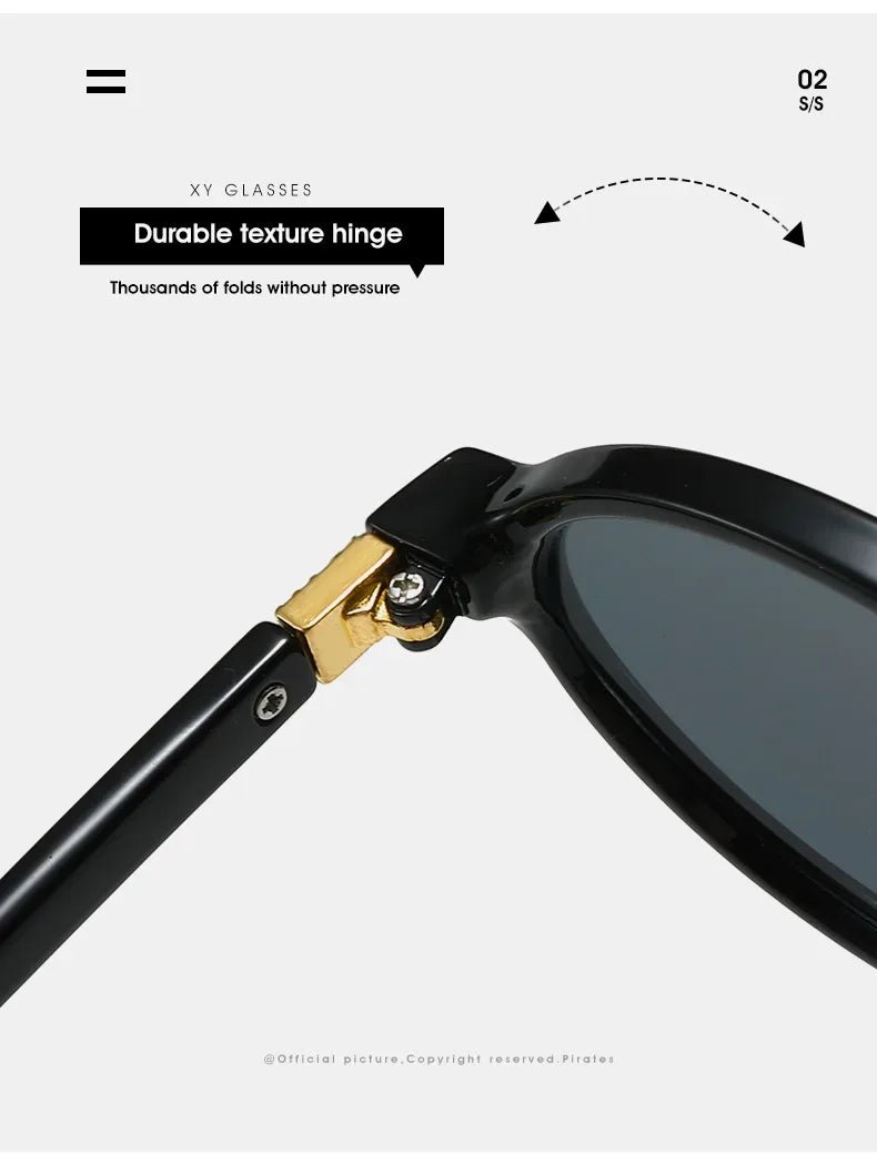 Cat Shop Boys - Sexy Retro Small Oval Sunglasses Women Men Rivets Shades Fashion Eyewear Luxury Sun Glasses UV400 Female