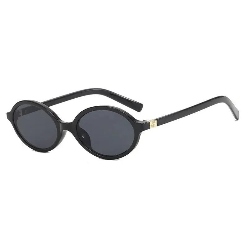 Cat Shop Boys - Sexy Small Oval Leopard Sunglasses Women Lovely Ins No Makeup Plain Glasses Frame Eyewear Cute Decorative Computer Glasses Men