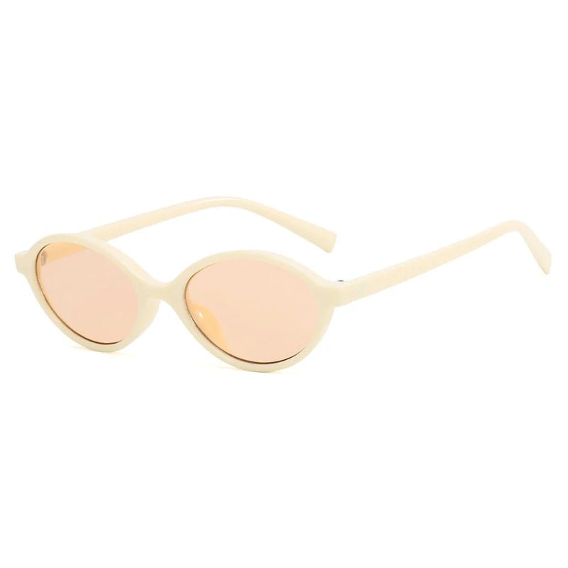 Cat Shop Boys - Sexy Small Oval Leopard Sunglasses Women Lovely Ins No Makeup Plain Glasses Frame Men Eyewear Cute Decorative Computer Glasses