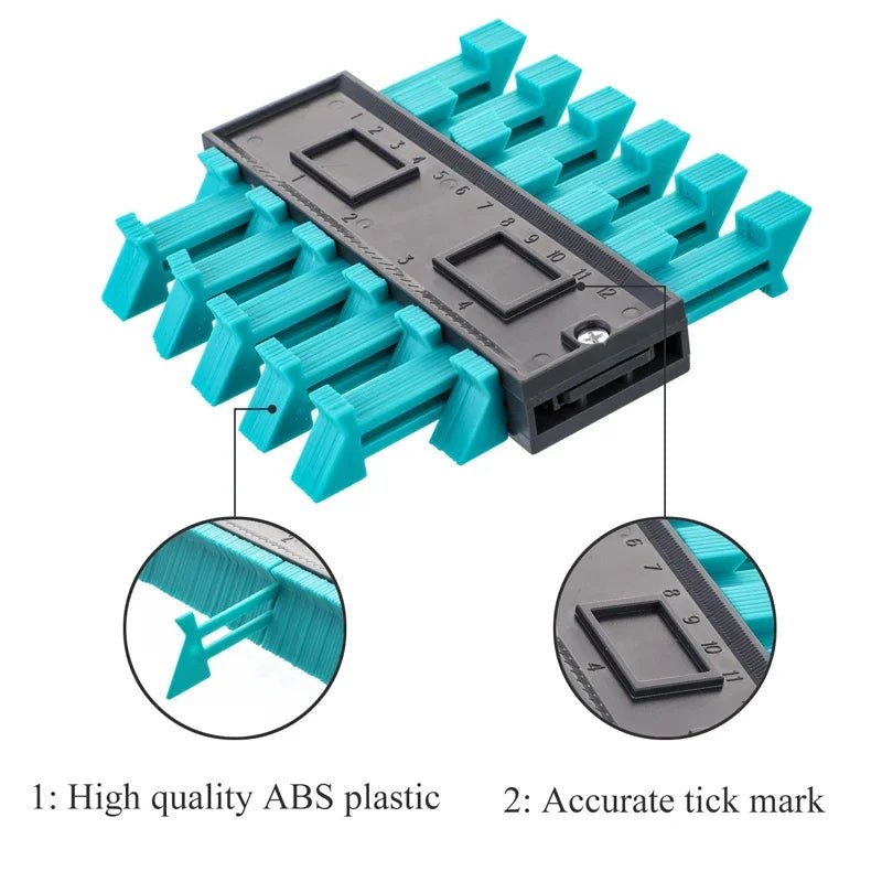 Cat Shop Boys - Shape Contour Gauge Duplicator Profile Measuring Tool Contour Duplication Gauge Contour Template Plastic Contour Copy Duplicator