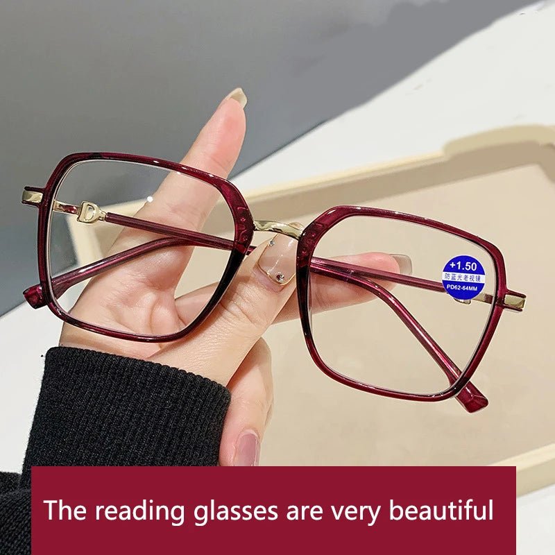 Cat Shop Boys - Shatar Reading Glasses Anti Blue Light High Grade Comfortable Elegant Temperament Presbyopia Glasses For Men And Women