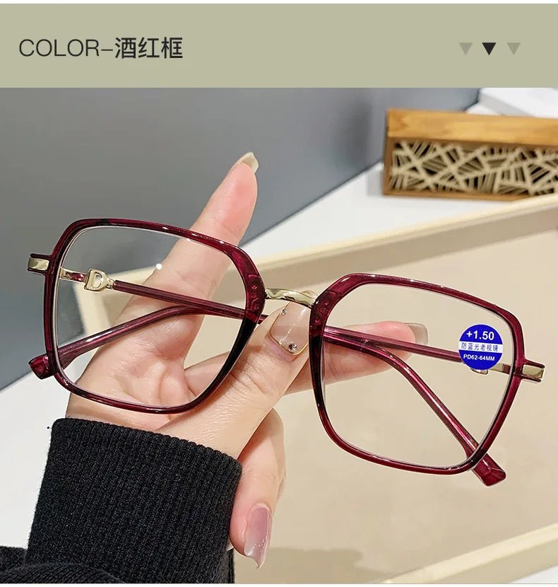 Cat Shop Boys - Shatar Reading Glasses Anti Blue Light High Grade Comfortable Elegant Temperament Presbyopia Glasses For Men And Women