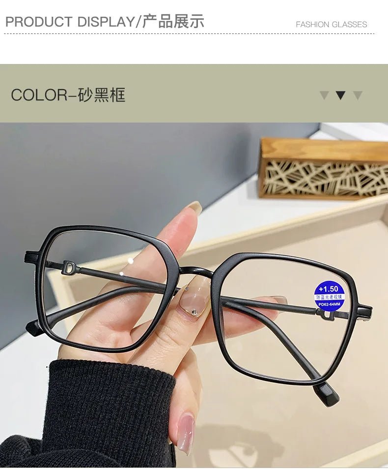 Cat Shop Boys - Shatar Reading Glasses Anti Blue Light High Grade Comfortable Elegant Temperament Presbyopia Glasses For Men And Women